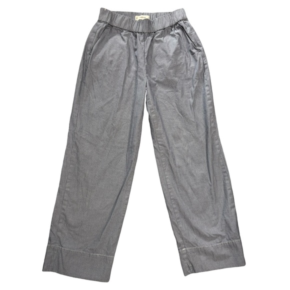 Everlane The Easy Pant Size Medium Organic Cotton Twill Coastal Denim Stripe - Picture 4 of 16